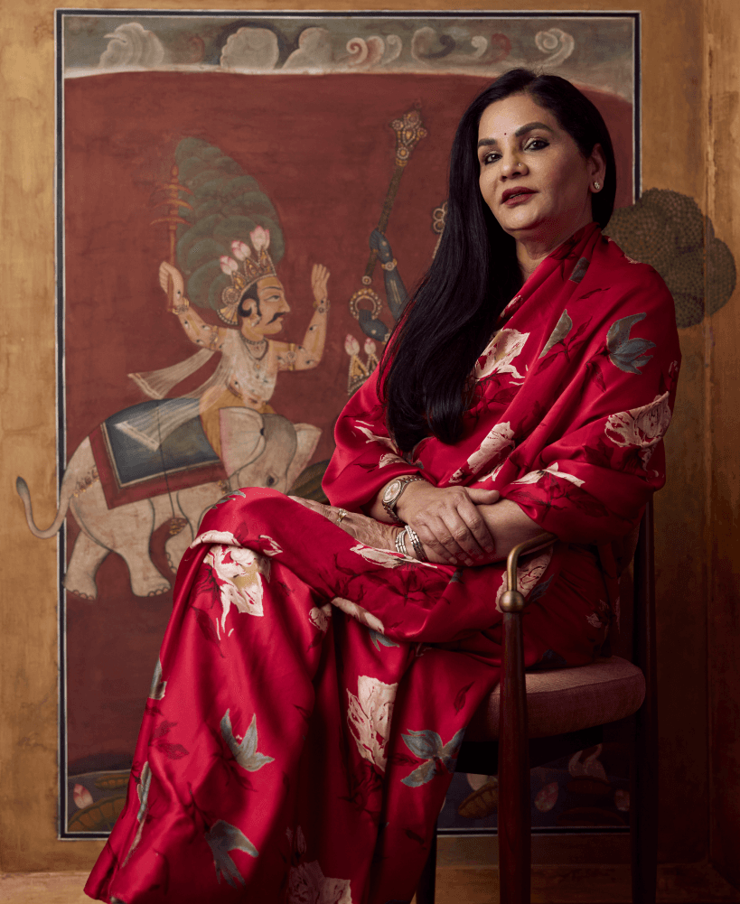 red-saree