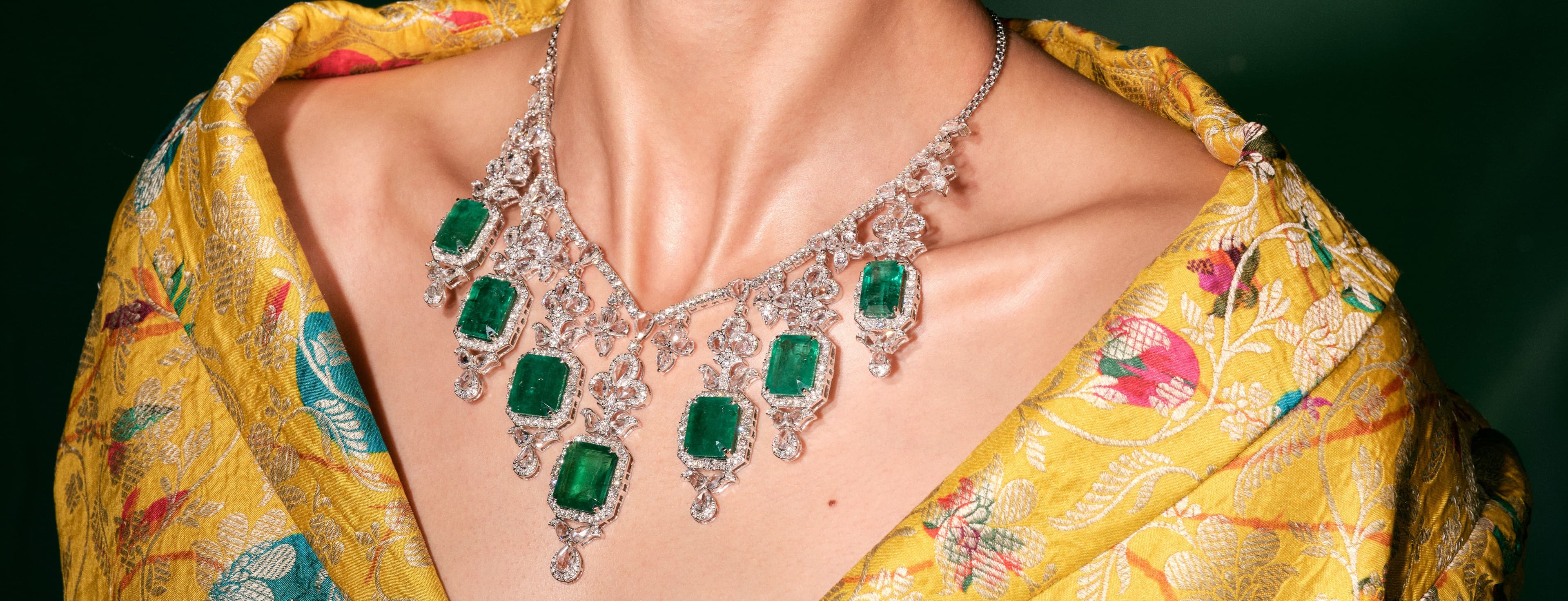 High end emaeald necklace banner image